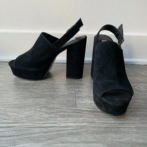SOLD! Steve Madden | Platform Heels | Black Suede | 8.5